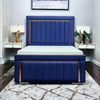 Regal Elegance Princess Upholstered Bed Frame | Plush Velvet & Modern Panel Design
