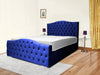 Classic Upholstered Bed – Stylish Comfort with Refined Fabric and Strong Support