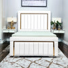 Regal Elegance Princess Upholstered Bed Frame | Plush Velvet & Modern Panel Design