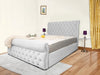 Swan Sleigh Chesterfield Bed Frame – Timeless Elegance with Luxurious Comfort