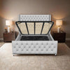 Presidential Upholstered Bed Frame with Plush Velvet – A Timeless Blend of Luxury and Comfort