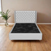 Designer Chic Upholstered Bed – Plush Comfort Meets Contemporary Style