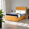 Ariana Borcelle Luxe Upholstered Bed Frame with Elegant Piping Detail – Modern Velvet Design & Sturdy Frame