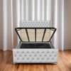 Arabella Royale Upholstered Bed Frame | Luxurious Plush Velvet & Ottoman Storage