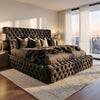 Ambassador Chesterfield Style Bed - Optional Ottoman Storage
