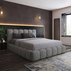 Premium Soft Teddy Boucle Cloud Bubble Bed - Optional Gas Lift Storage customer inspiration 4