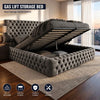 Ambassador Chesterfield Style Bed - Optional Ottoman Storage