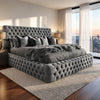 Ambassador Chesterfield Style Bed - Optional Ottoman Storage
