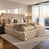 Ambassador Chesterfield Style Bed - Optional Ottoman Storage