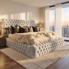 Ambassador Chesterfield Style Bed - Optional Ottoman Storage customer inspiration 8